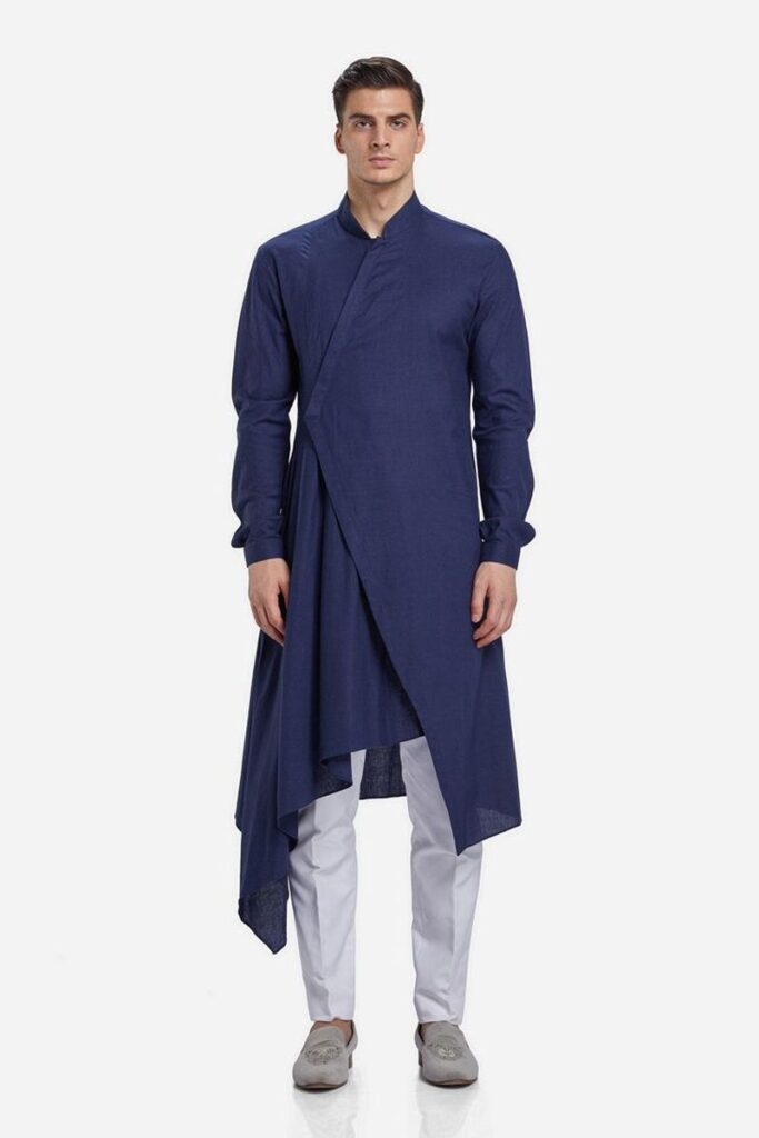 Asymmetric Draped Kurta