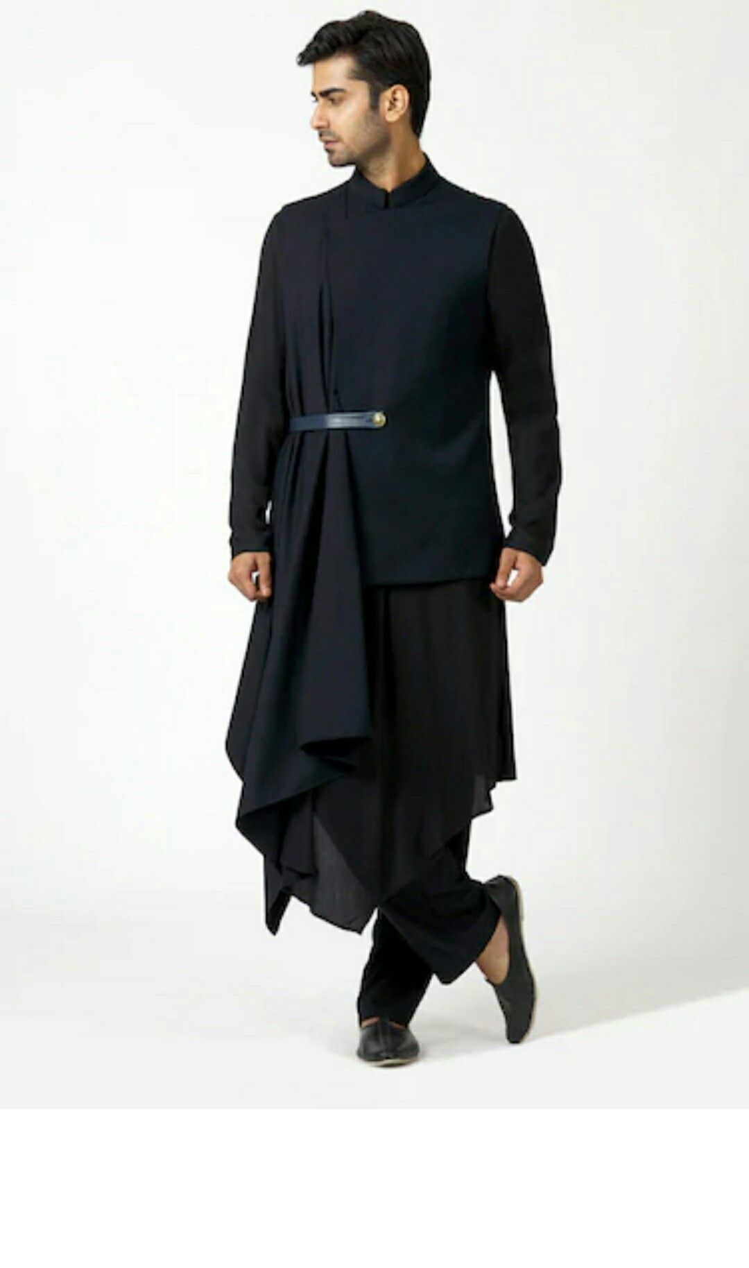 Asymmetric Draped Kurta — 1