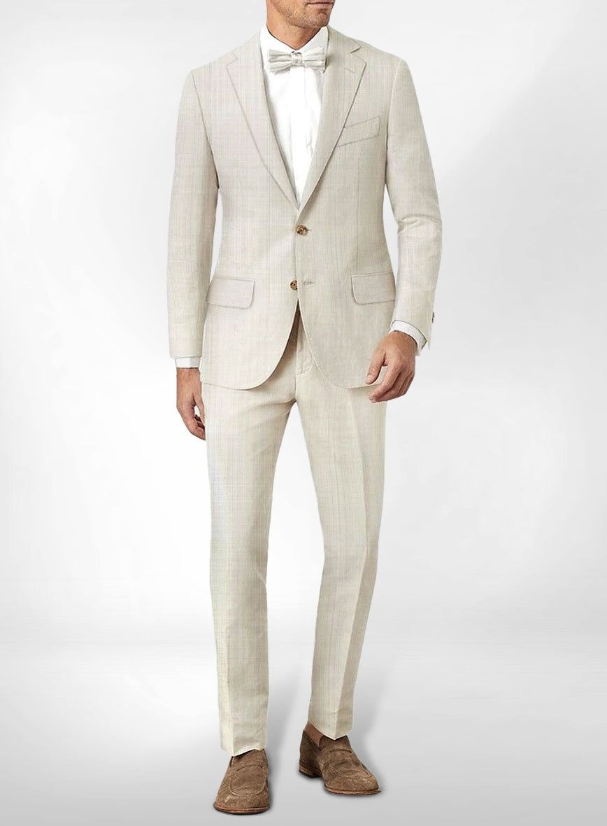 Coastal Ivory Linen Suit — 1