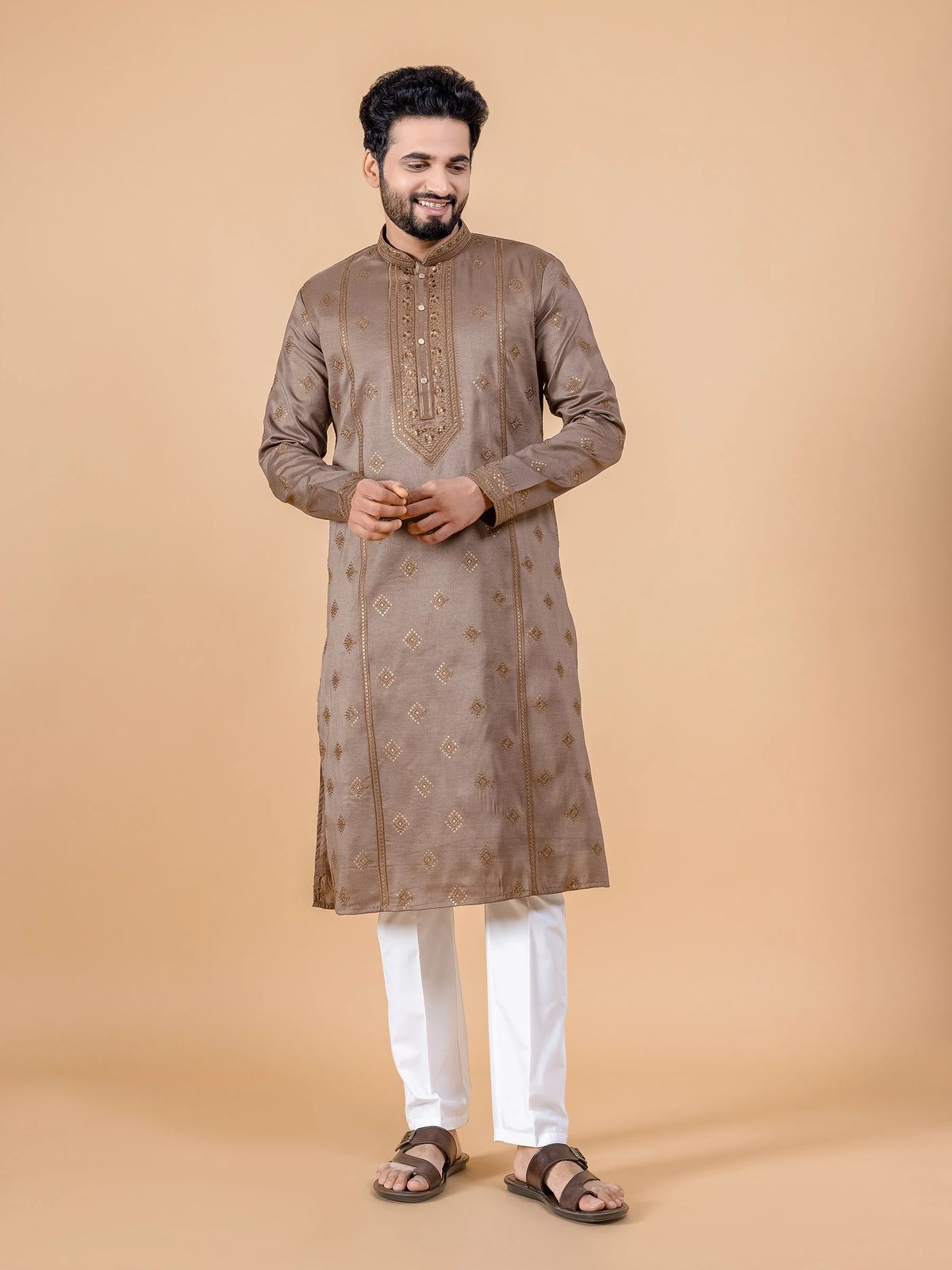 Embroidered Kurta — 1