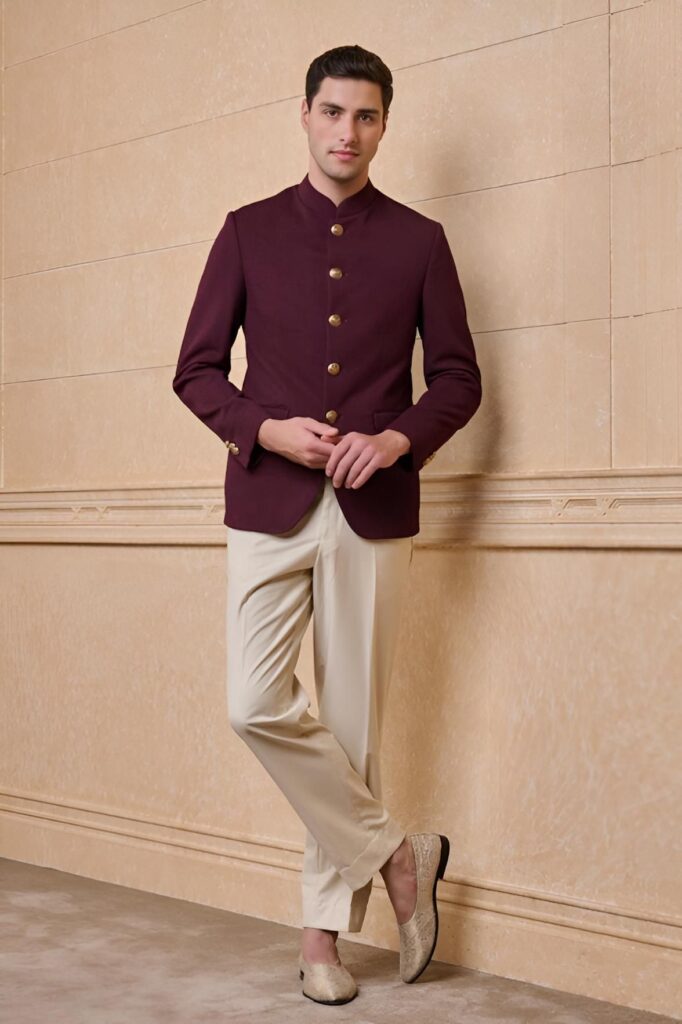 Heritage Maroon Jodhpuri Suit