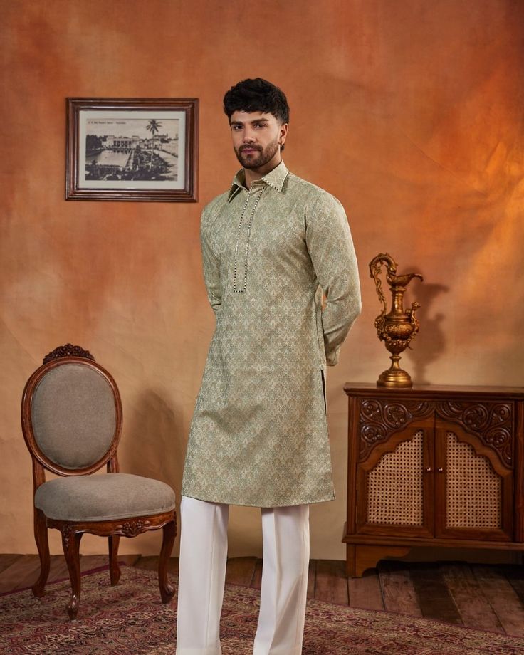 Jacquard Signature Kurta