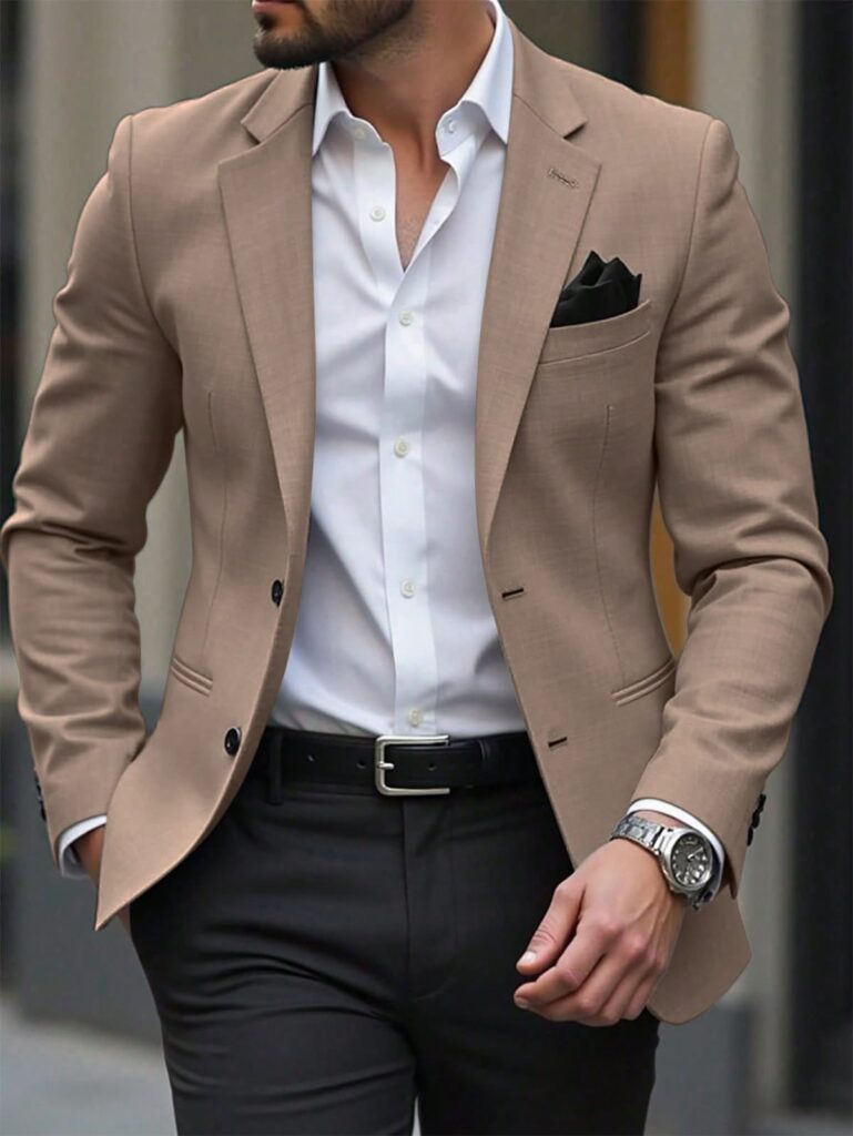 Prestige Beige Smart Blazer