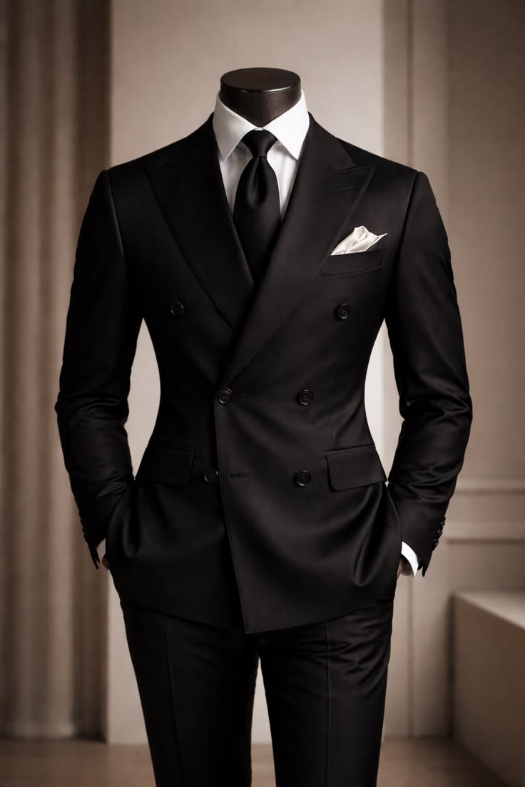 Prestige Black Business Suit — 1
