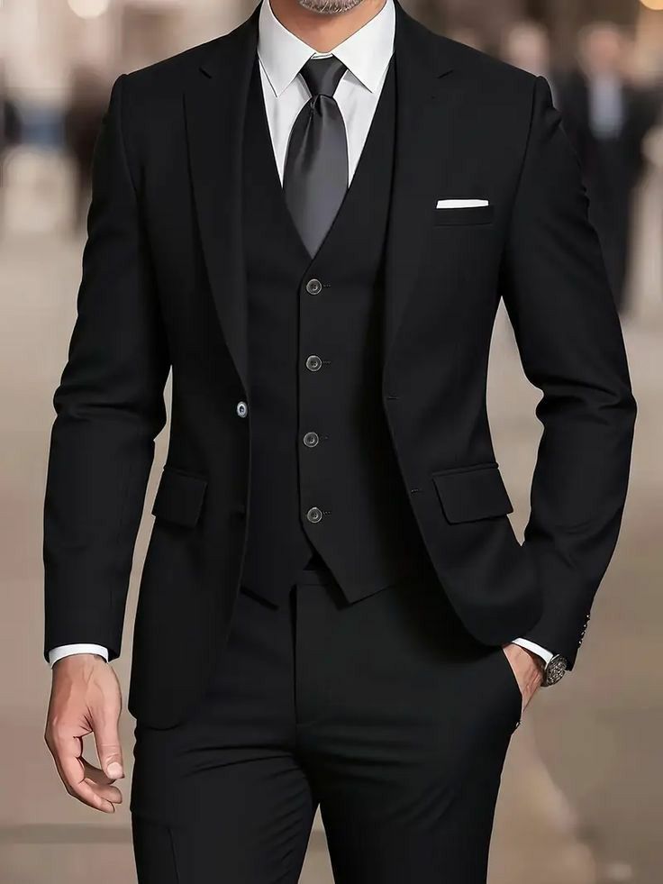 Prestige Black Business Suit