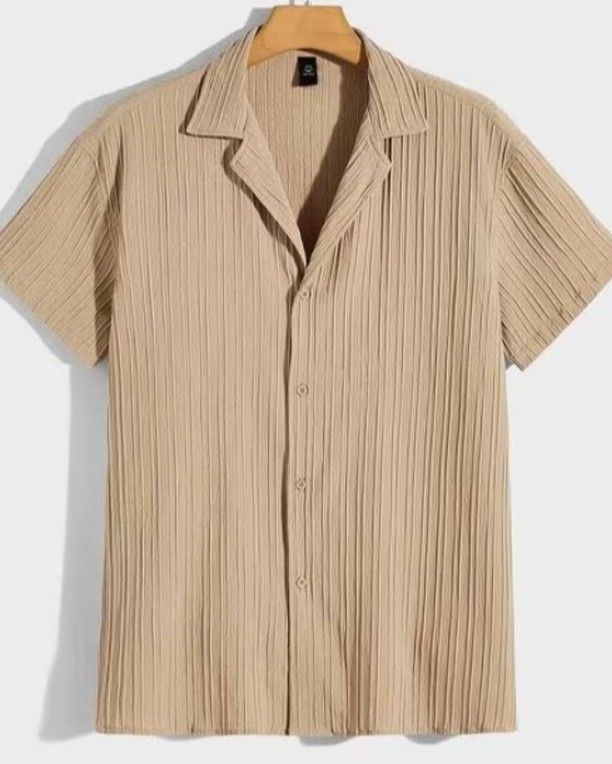 Printed Cuban Collar Shirt