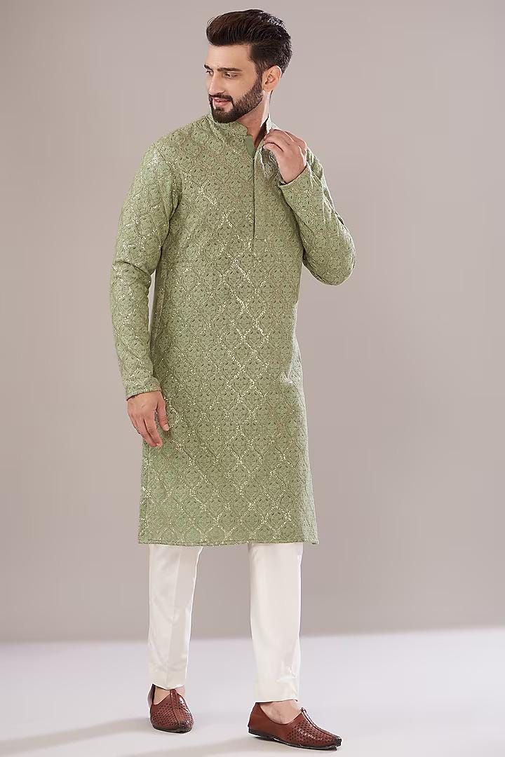 Printed Festive Kurta — 1