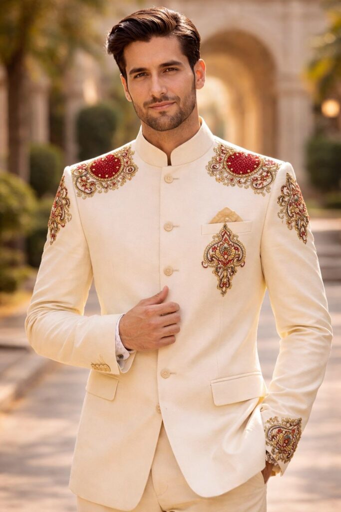 Regal Ivory Jodhpuri Suit