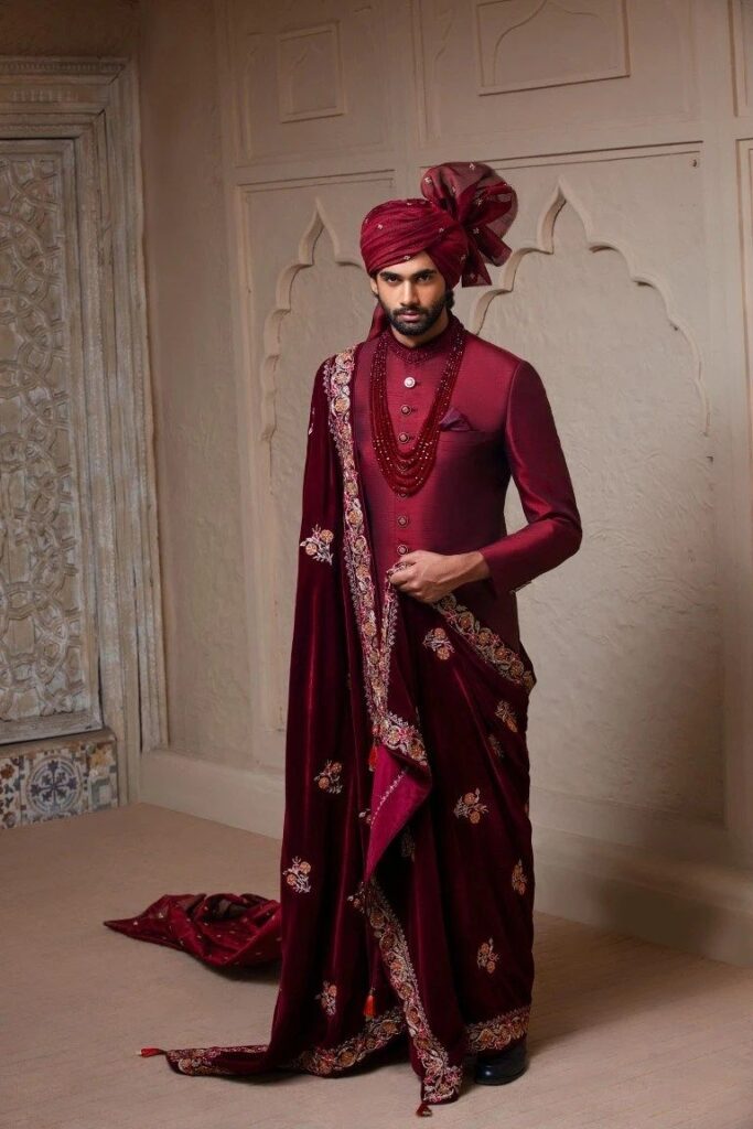 Regal Maroon Sherwani
