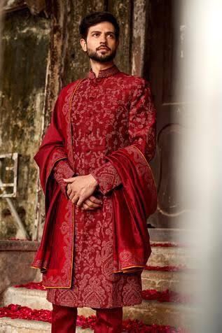 Regal Maroon Sherwani
