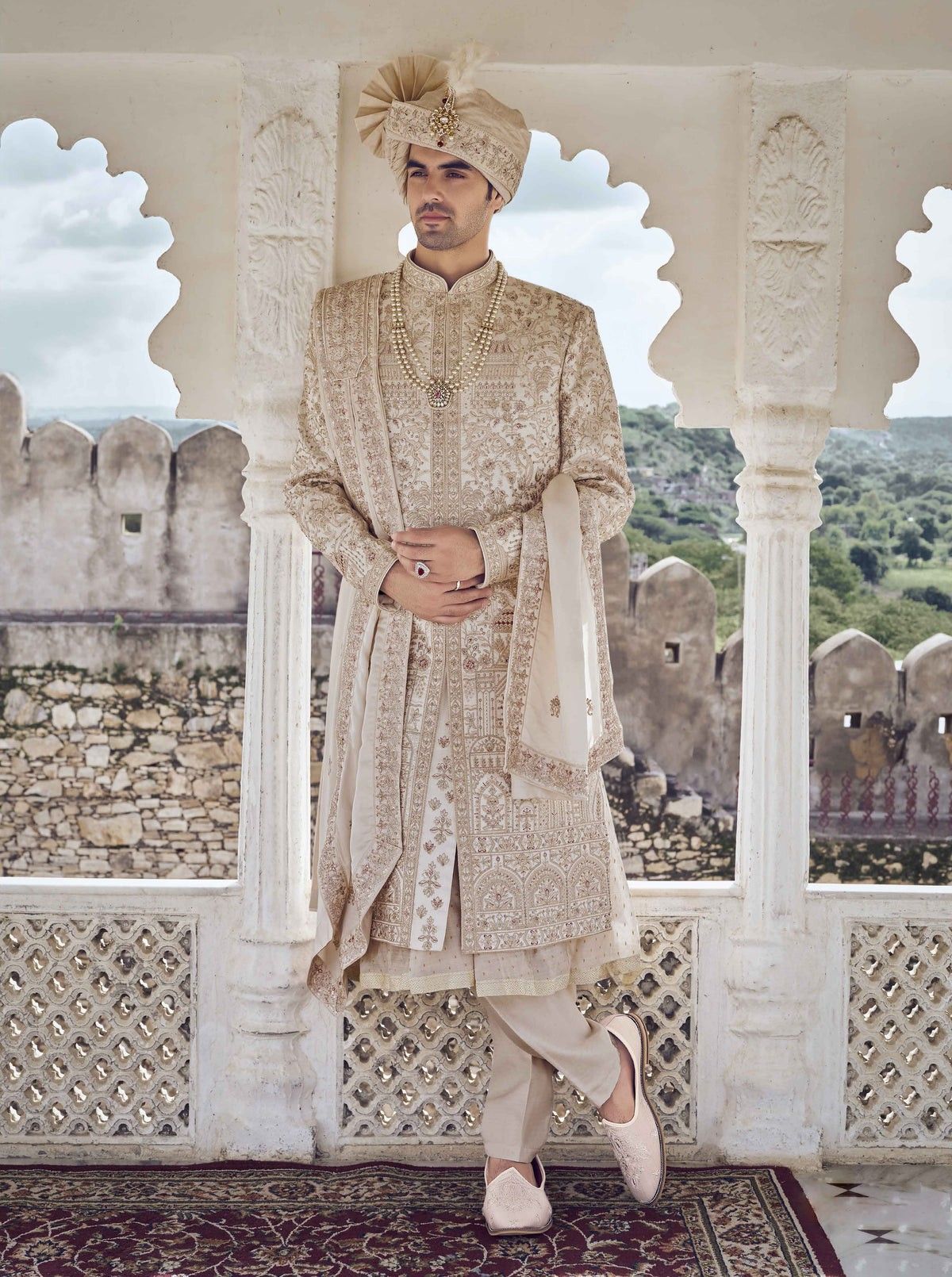 Royal Ivory Sherwani — 1