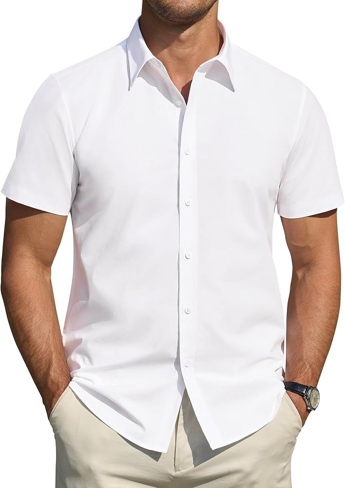 Solid White Short Sleeve Shirt