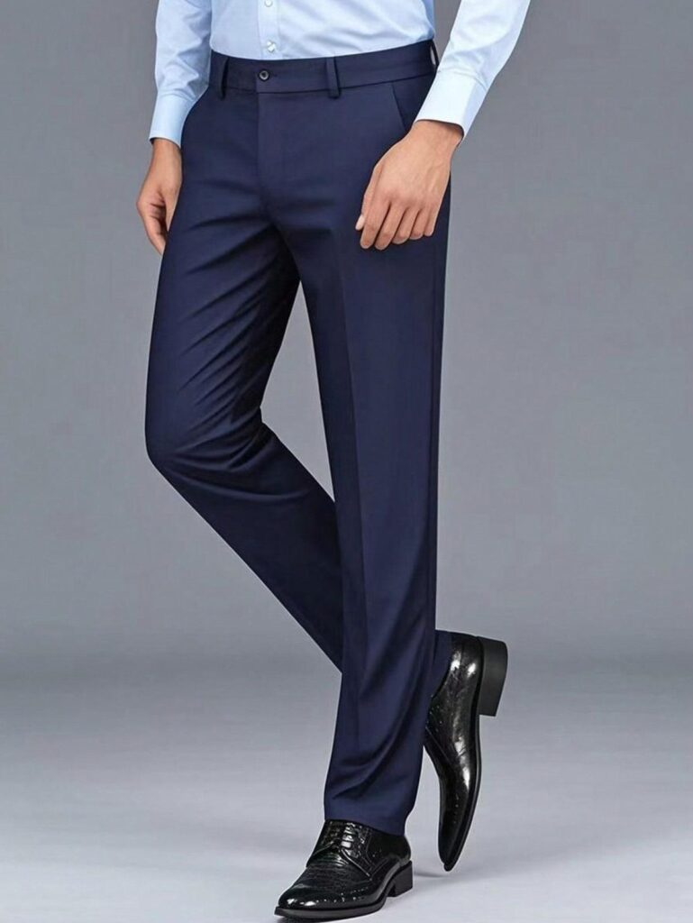 Straight Fit Dress Trousers