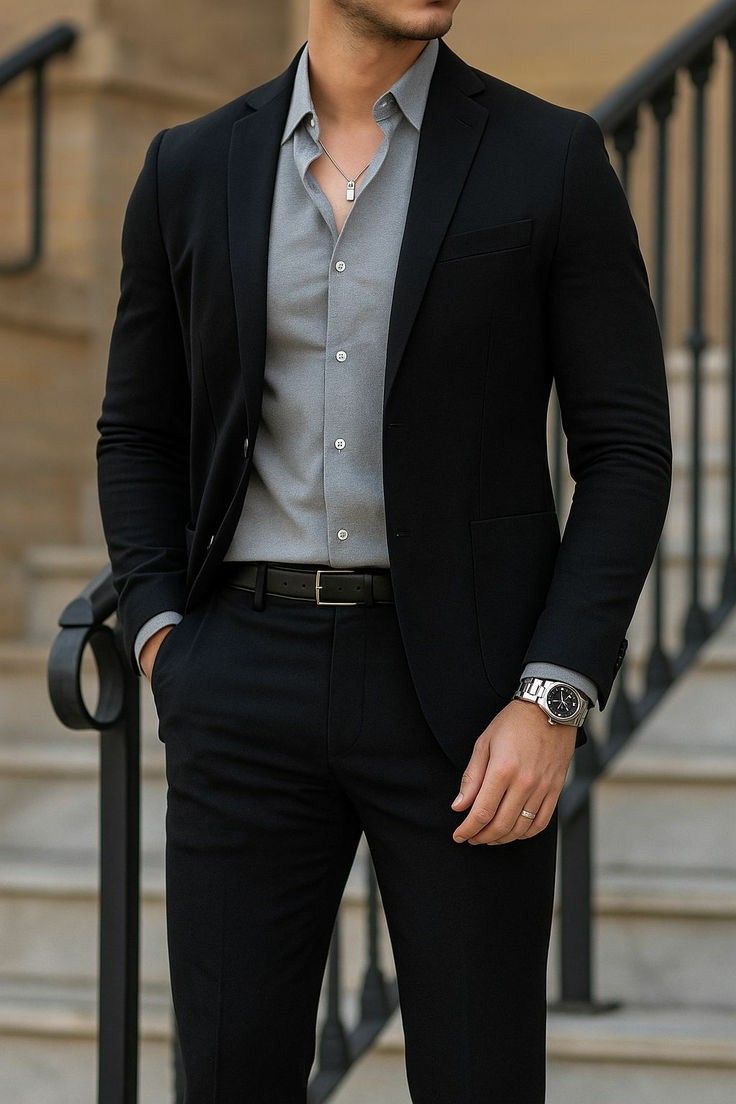 Urban Charcoal Smart Blazer — 1