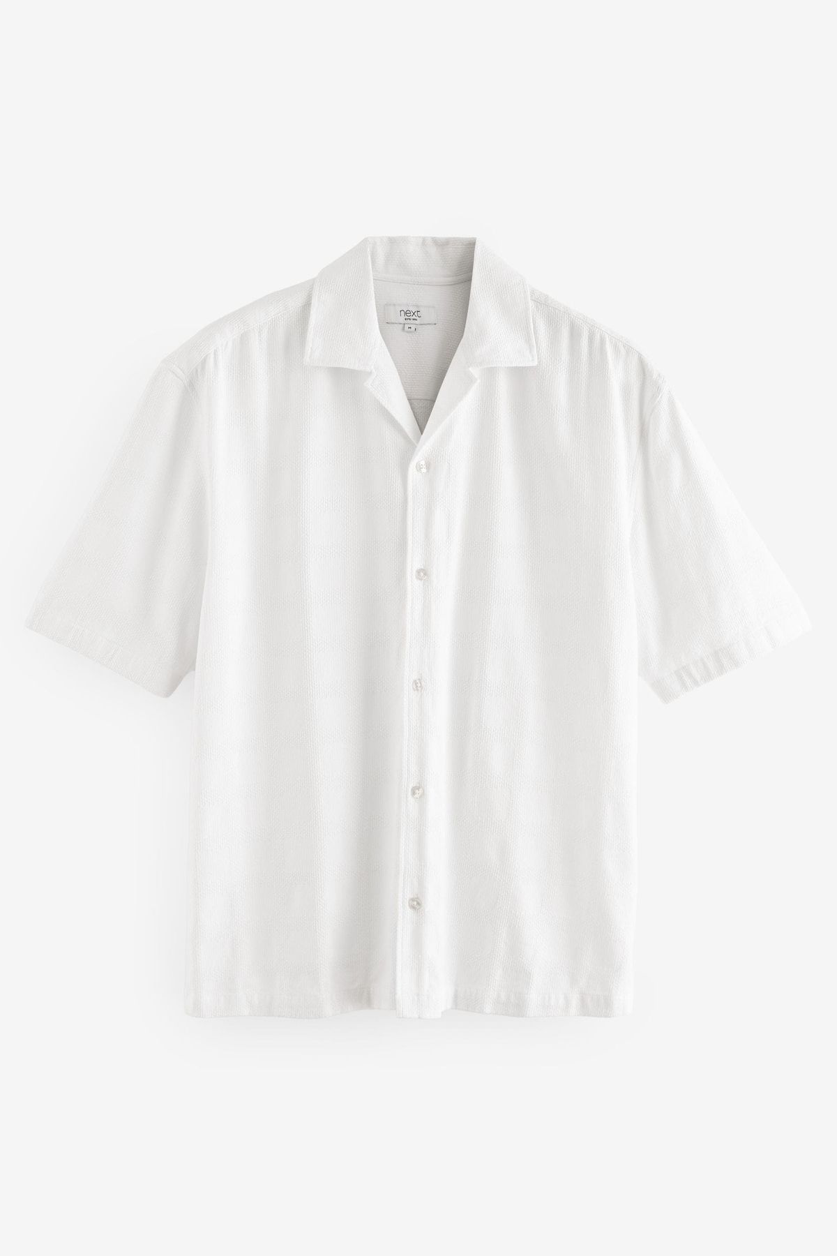 White Cuban Collar Shirt — 2
